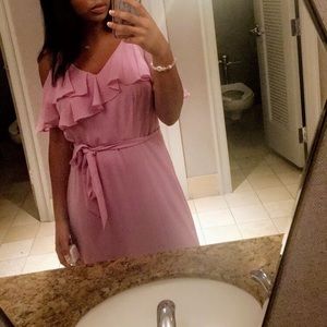 Beauty and the Beast inspired Long Pink Dress